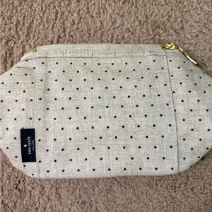 Kate Spade Cream and Black Polka Dot Tote Bag